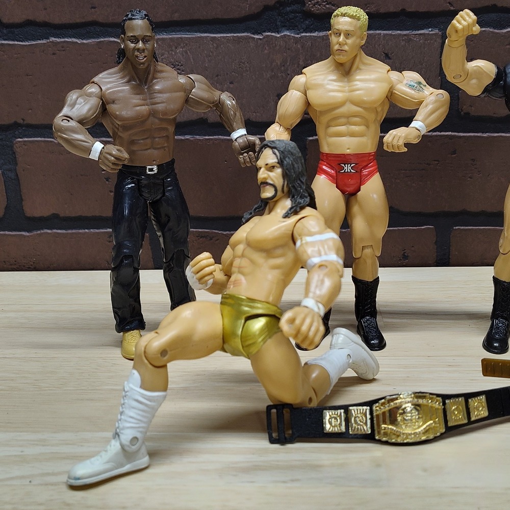 Lot of 2003 Jakks Pacific Wrestling figures and belts - Picture 2 of 14
